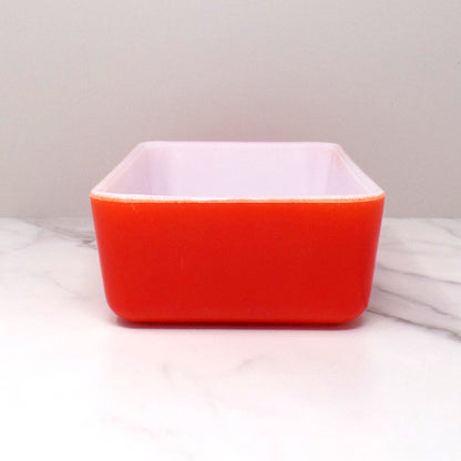 Vintage McKee Red Refrigerator Dish, No Lid (1960s)