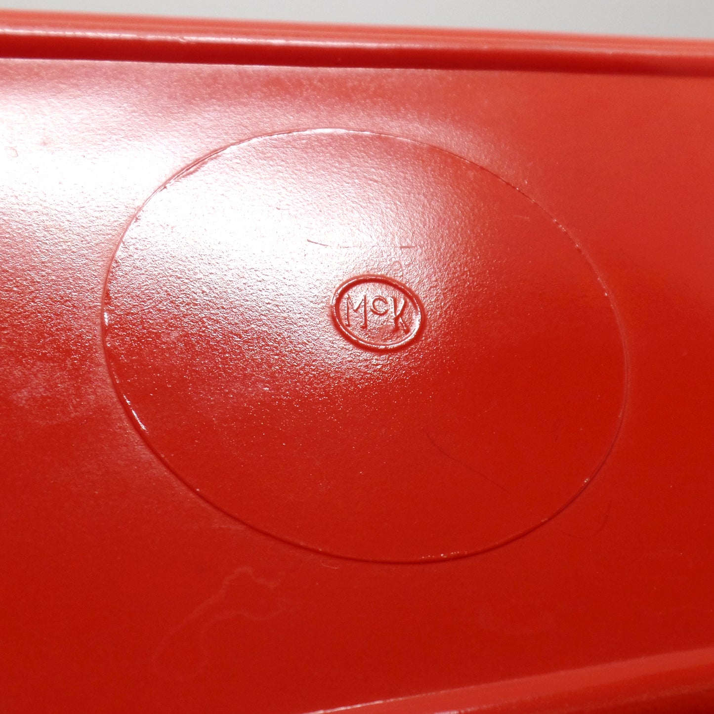 Vintage McKee Red Refrigerator Dish, No Lid (1960s)