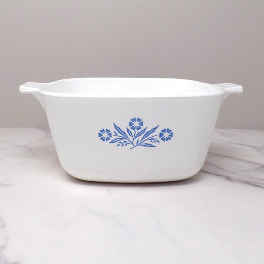 Vintage Corningware 1 3/4 Qt Casserole Baking Pan (P-1 3/4-B ), Blue Cornflower, No Lid (1961-1966)