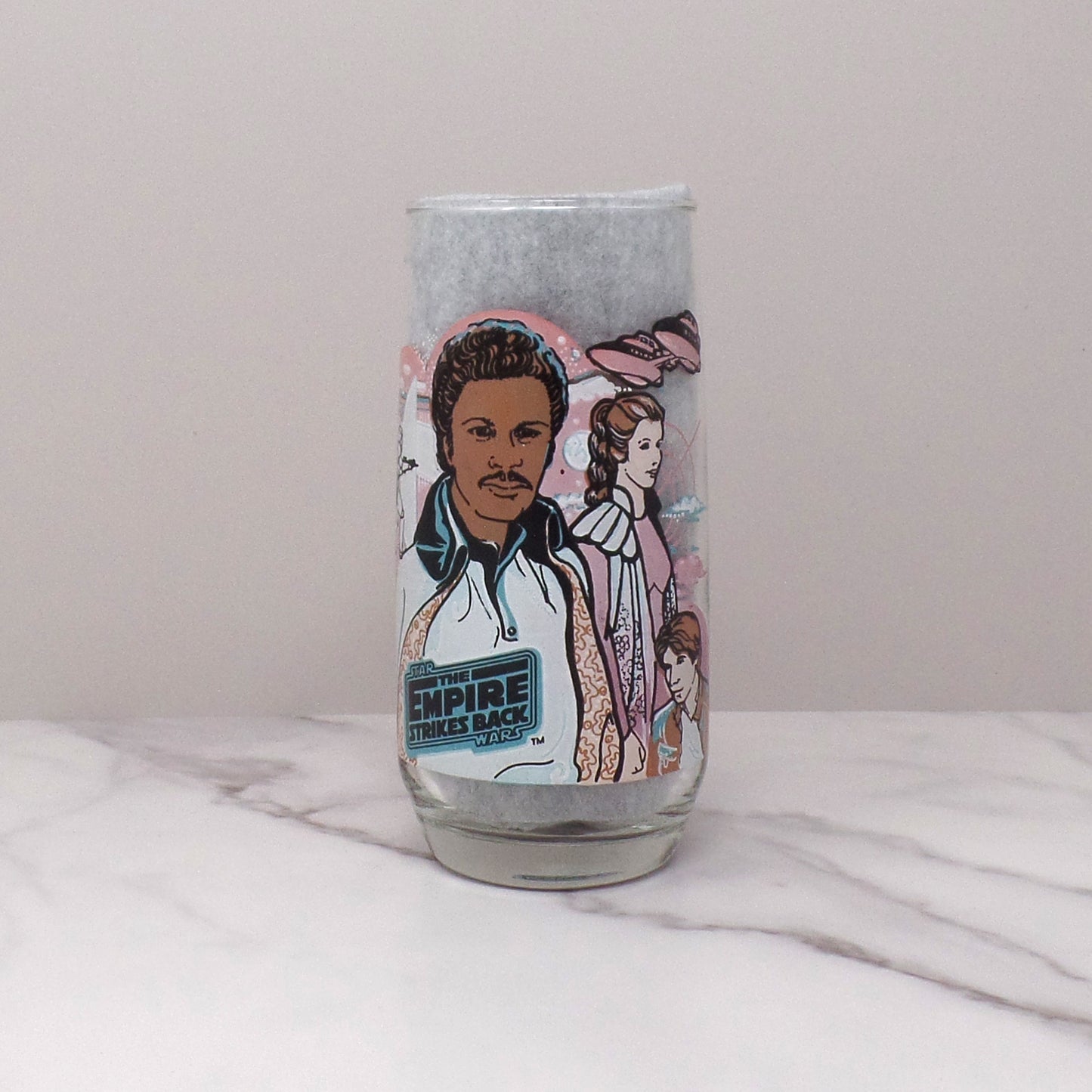 Vintage Star Wars: The Empire Strikes Back Burger King Glass - Lando Calrissian, 16 oz (1980)