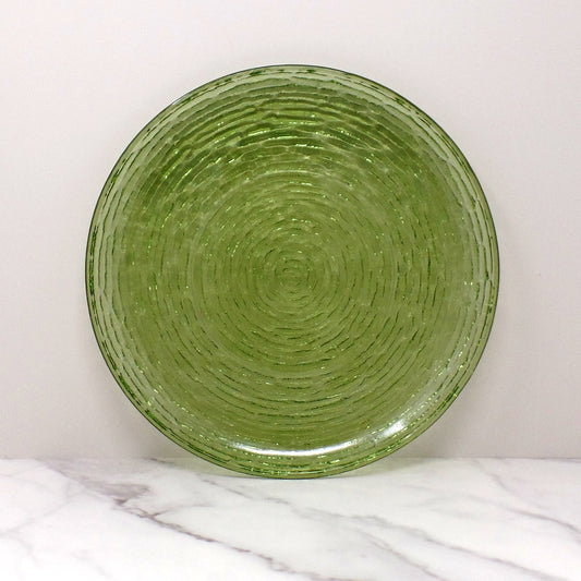 Vintage Anchor Hocking Soreno Avocado Green Dinner Plate - 10 inch (1966-70)