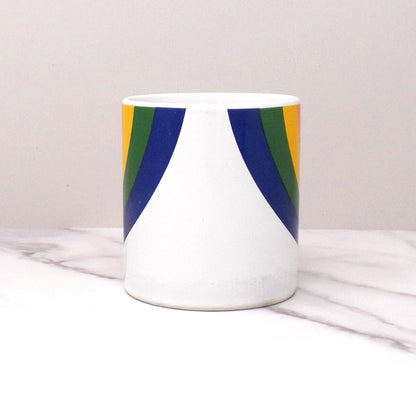 Vintage Ceramic FTD Rainbow Mug, 12 oz (1980s)