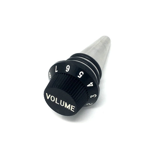 Strat Style Guitar Volume Knob Wine Bottle Stopper with Stainless Steel Base