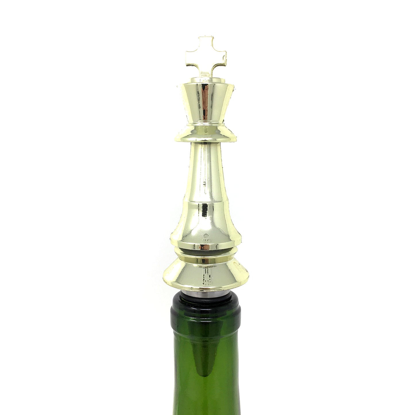 Chess Trophy Wine Bottle Stopper with Stainless Steel Base