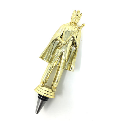 King Trophy Wine Bottle Stopper with Stainless Steel Base