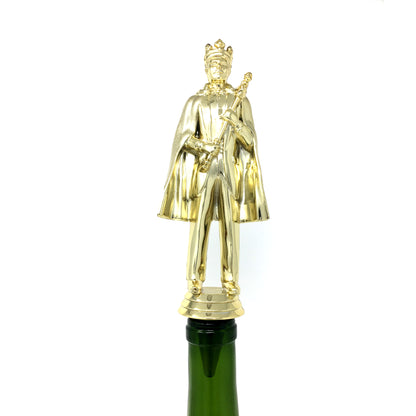 King Trophy Wine Bottle Stopper with Stainless Steel Base