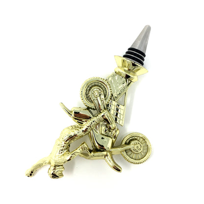Trophy Wine Bottle Stopper with Stainless Steel Base