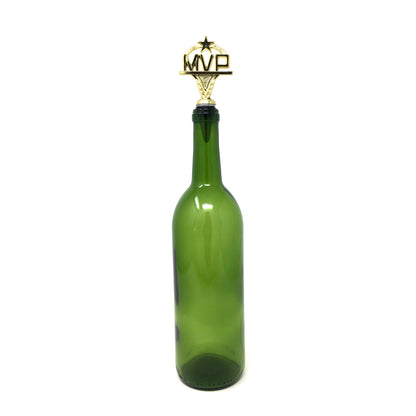 MVP Trophy Wine Bottle Stopper with Stainless Steel Base