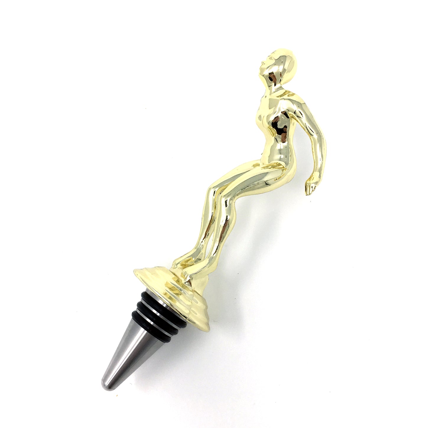 Swim Trophy Wine Bottle Stopper with Stainless Steel Base